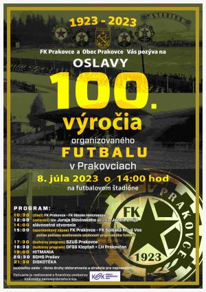 Oslavy 100. výročia organizovaného futbalu v obci Prakovce